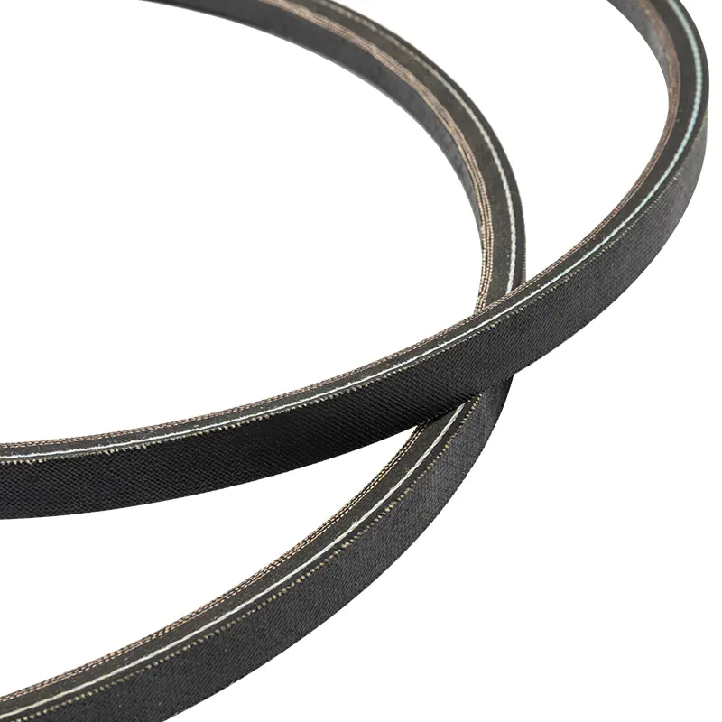 How does the EPDM rubber composition affect the durability and longevity of the V-belts?